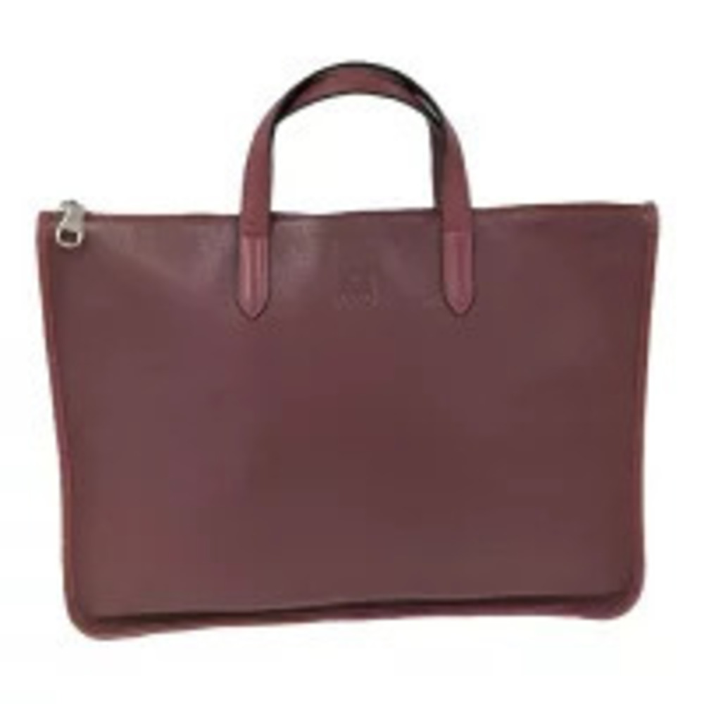 Loewe handbag leather Burgundy Red